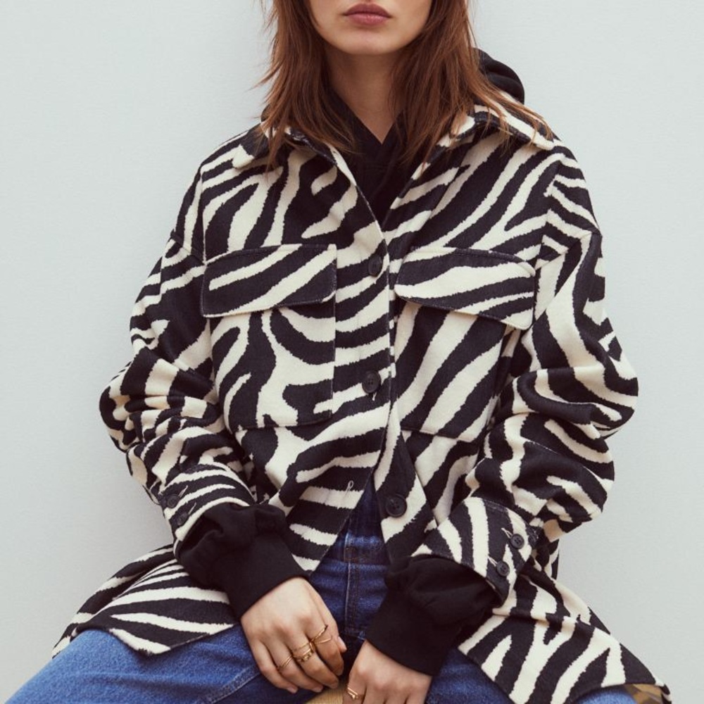 NWT Felted Shirt Jacket